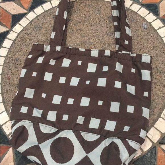 Small Tote Bag Geometric Pattern Carry All - Picture 6 of 9